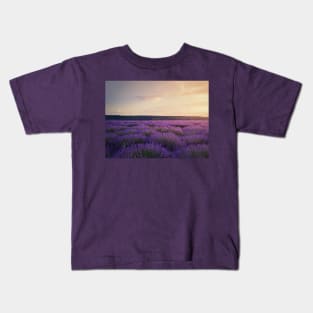 lavender field Kids T-Shirt